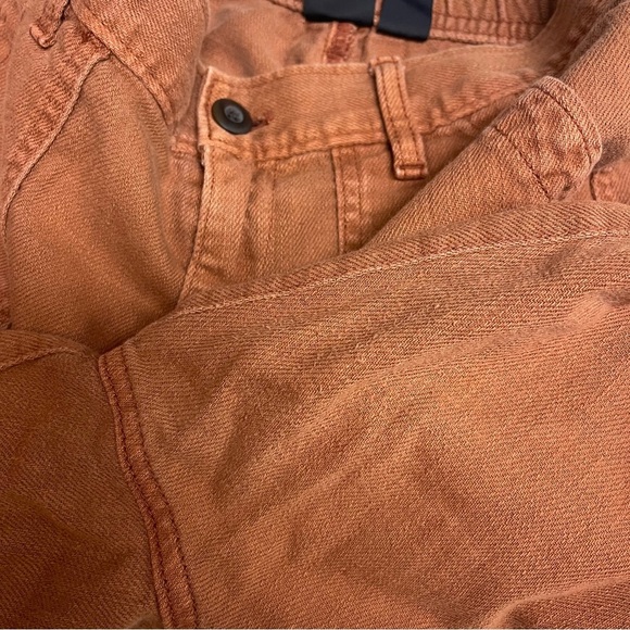GAP Twill Pants‎ Women's Size 8 US Rust Orange Brown High Rise Cargo Pockets - Picture 8 of 9